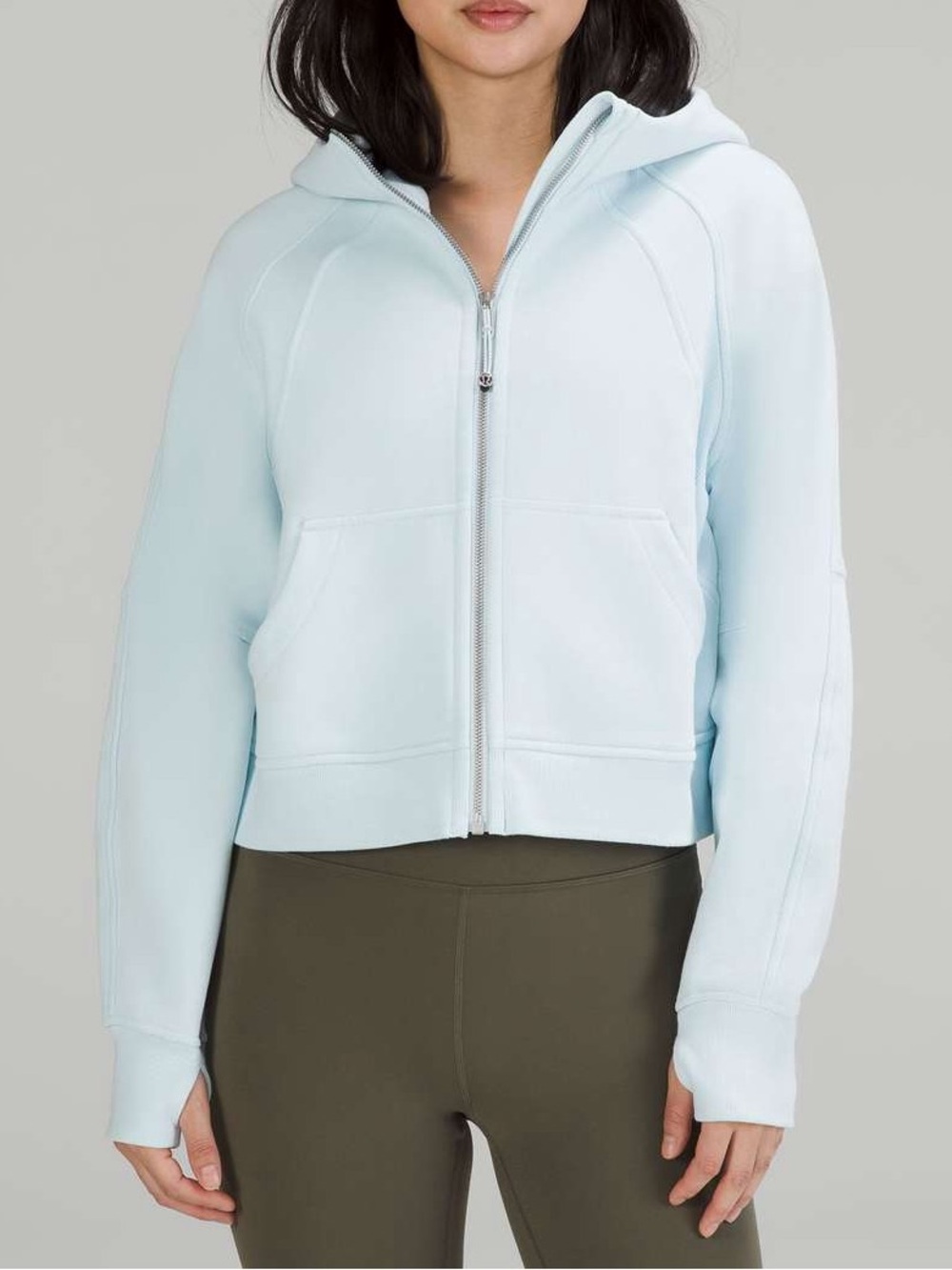 Lululemon Scuba Oversized Full-Zip Hoodie Powder Blue Size XS/S